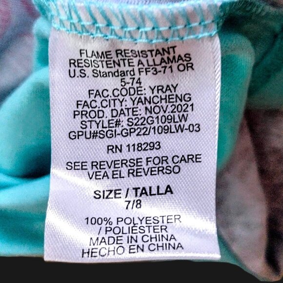 LEGO ~ Star Wars ~ Disney ~ Baby Yoda Nightgown ~ Sleep Shirt Girl's Sz 7-8 NWT - Picture 4 of 9